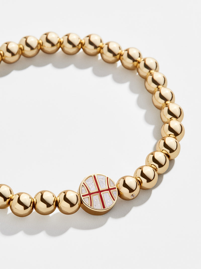 BaubleBar Washington Wizards Gold Pisa Bracelet - NBA beaded stretch bracelet