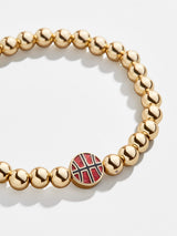 BaubleBar Toronto Raptors Gold Pisa Bracelet - NBA beaded stretch bracelet