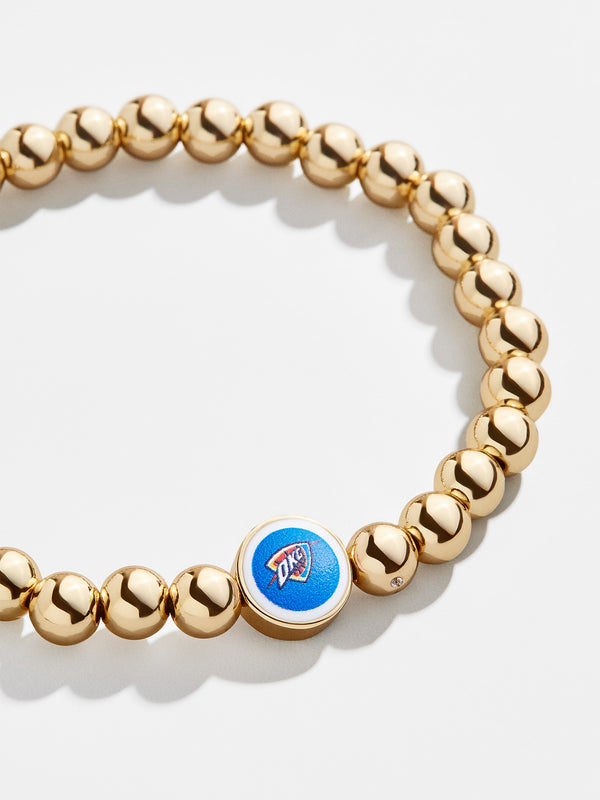 Oklahoma City Thunder Gold Pisa Bracelet - Oklahoma City Thunder