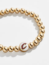 BaubleBar Cleveland Cavaliers Gold Pisa Bracelet - Cleveland Cavaliers - 
    NBA beaded stretch bracelet
  
