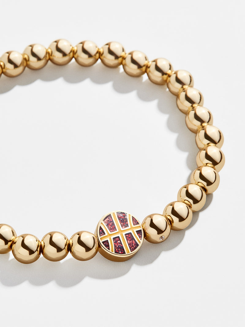 BaubleBar Cleveland Cavaliers Gold Pisa Bracelet - NBA beaded stretch bracelet