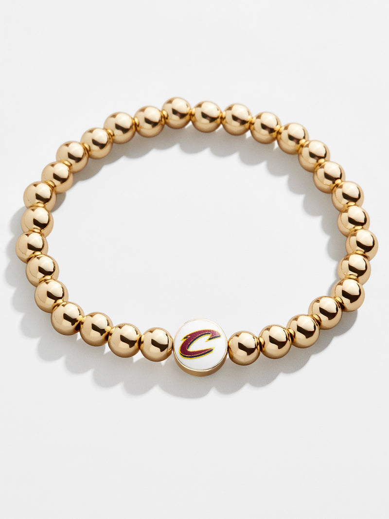 BaubleBar Cleveland Cavaliers Gold Pisa Bracelet - NBA beaded stretch bracelet