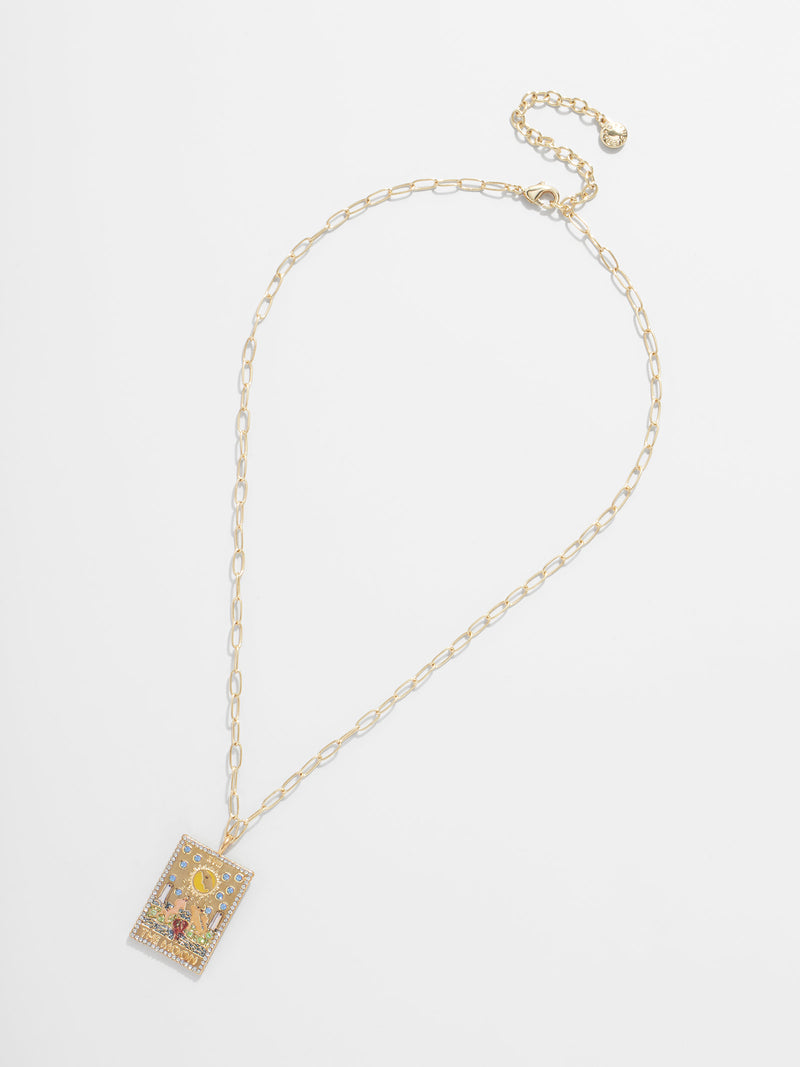 BaubleBar Tarot Card Necklace - The Moon - Tarot card pendant necklace