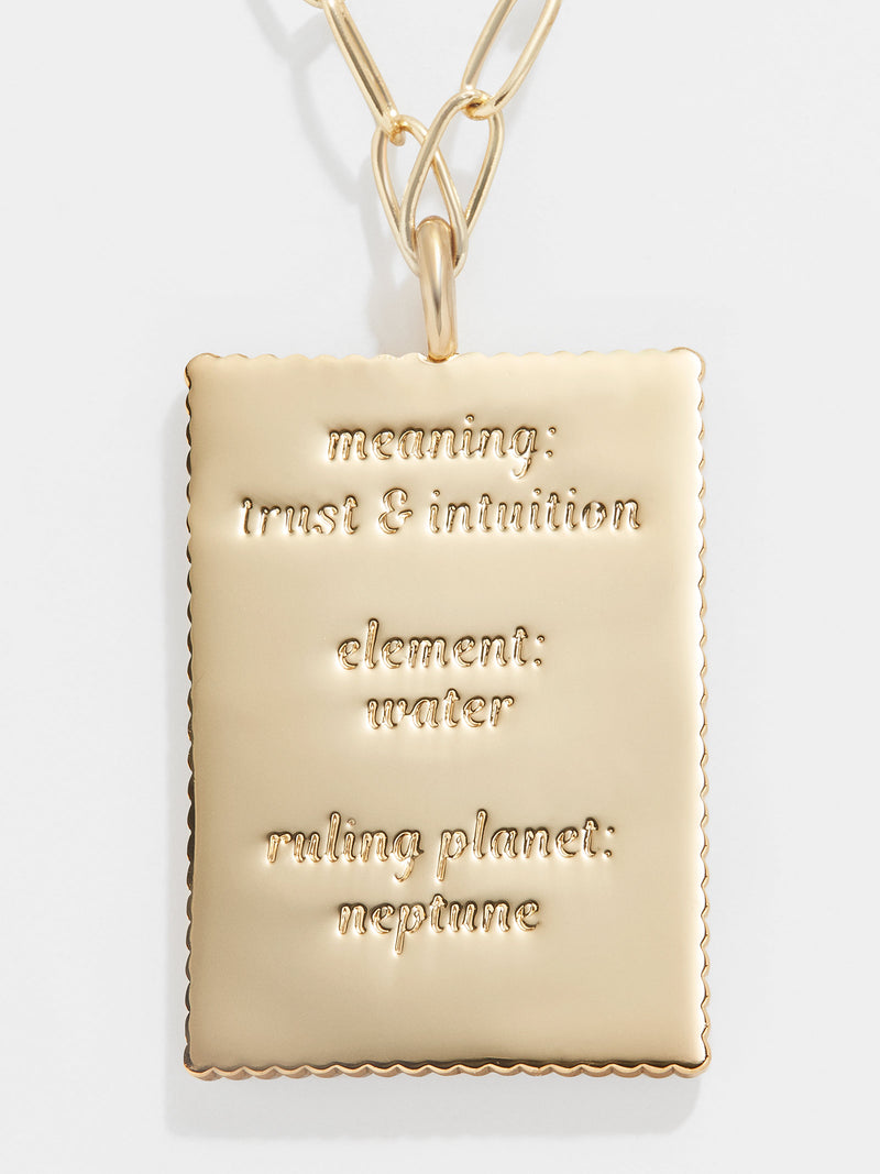 BaubleBar Tarot Card Necklace - The Moon - Tarot card pendant necklace