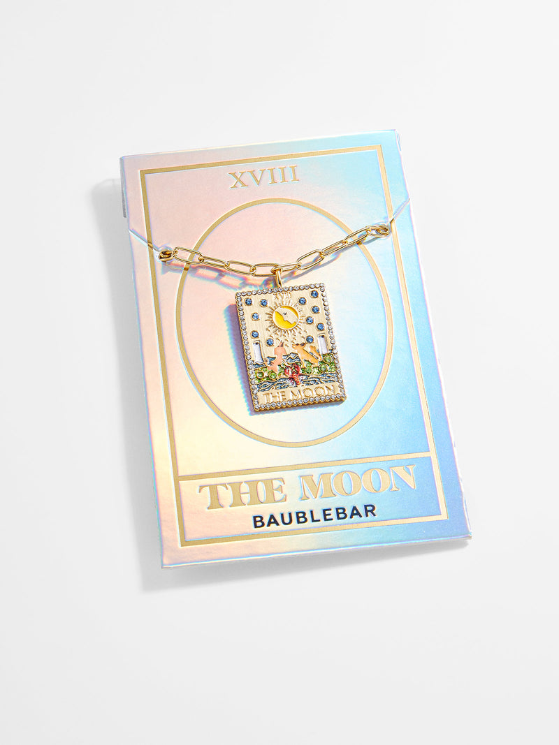 BaubleBar Tarot Card Necklace - The Moon - Tarot card pendant necklace