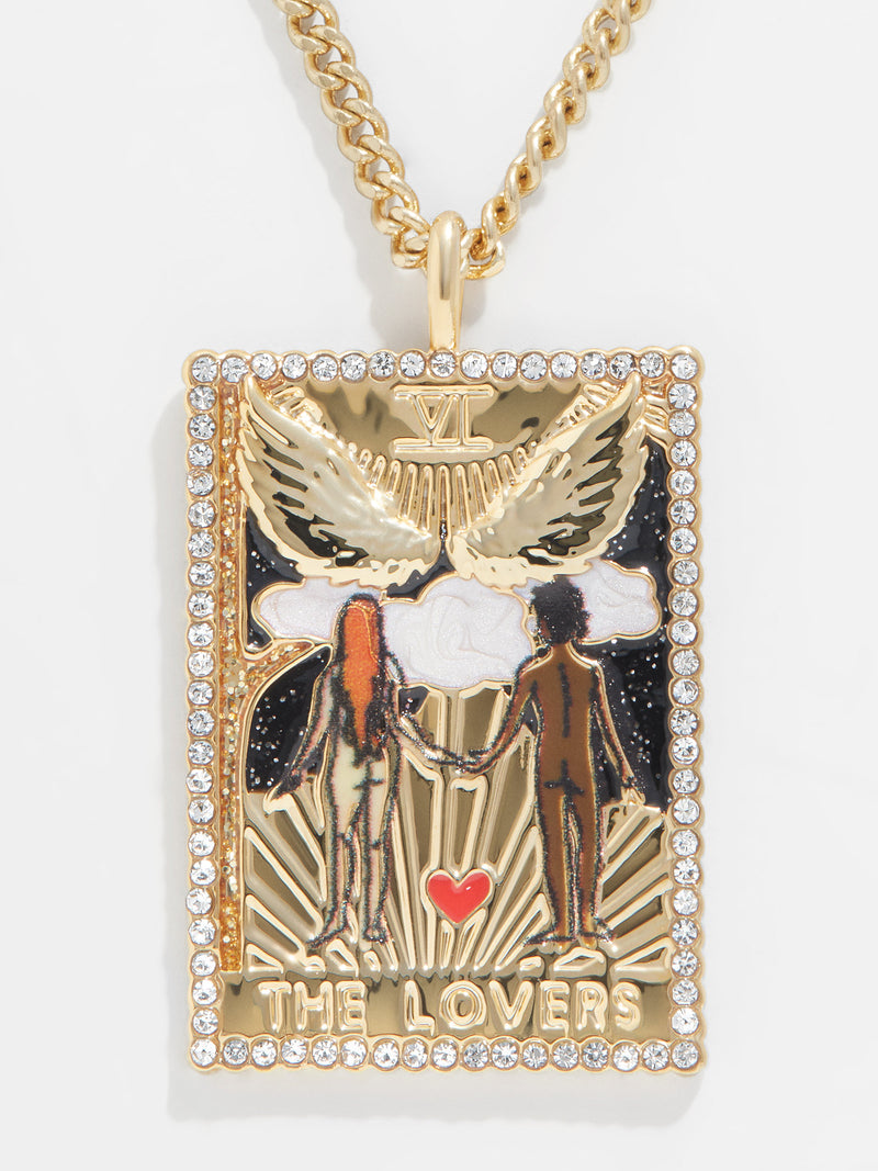 BaubleBar Tarot Card Necklace - The Lovers - Tarot card pendant necklace
