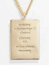 BaubleBar Tarot Card Necklace - The Lovers - Tarot card pendant necklace