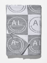 BaubleBar All Smiles Custom Blanket - Gray/White - 
    Custom, machine washable blanket
  
