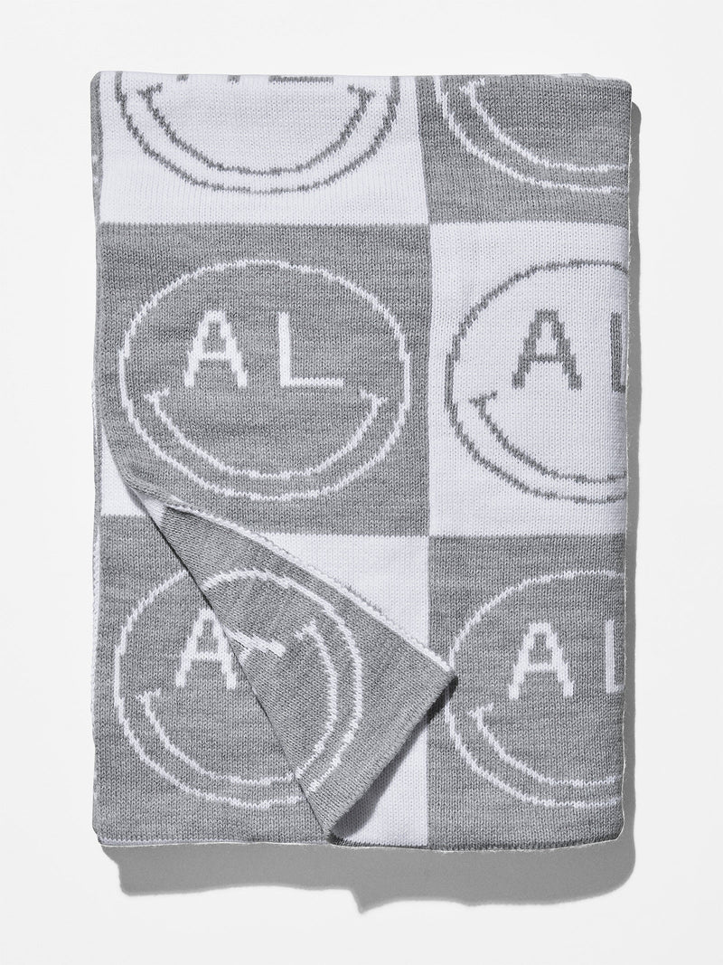 BaubleBar All Smiles Custom Blanket - Gray/White - 
    Enjoy 20% off - This Week Only
  
