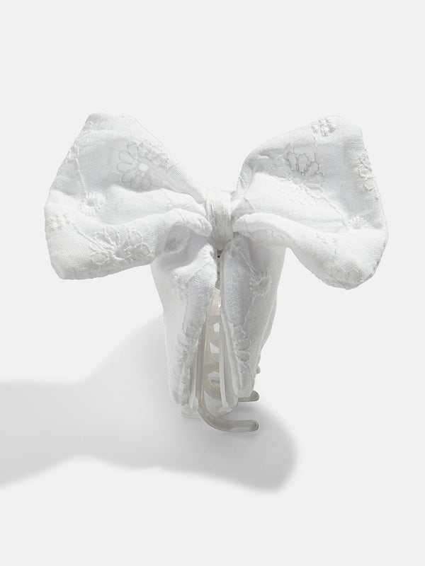 Maria Hair Clip - White