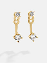 BaubleBar Ellery 18K Gold Earrings - 18K Gold Plated Sterling Silver, Cubic Zirconia stones