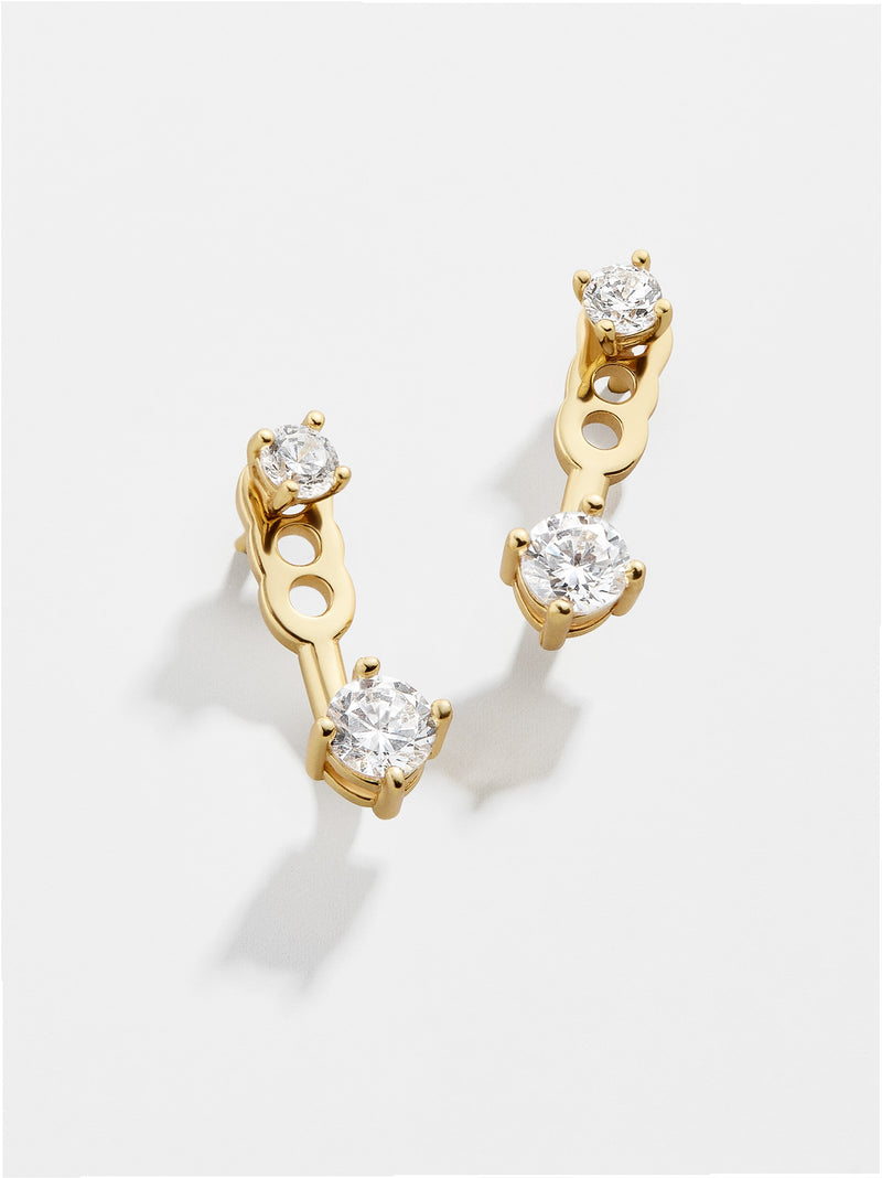 BaubleBar Ellery 18K Gold Earrings - 18K Gold Plated Sterling Silver, Cubic Zirconia stones