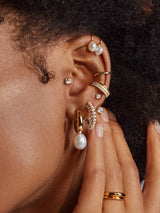 BaubleBar Ellery 18K Gold Earrings - 18K Gold Plated Sterling Silver, Cubic Zirconia stones