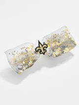 BaubleBar NFL Hair Bow - New Orleans Saints - NFL hair accessory