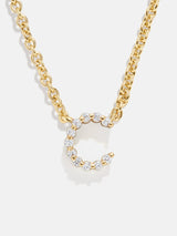 BaubleBar C - 
    Initial pendant necklace
  
