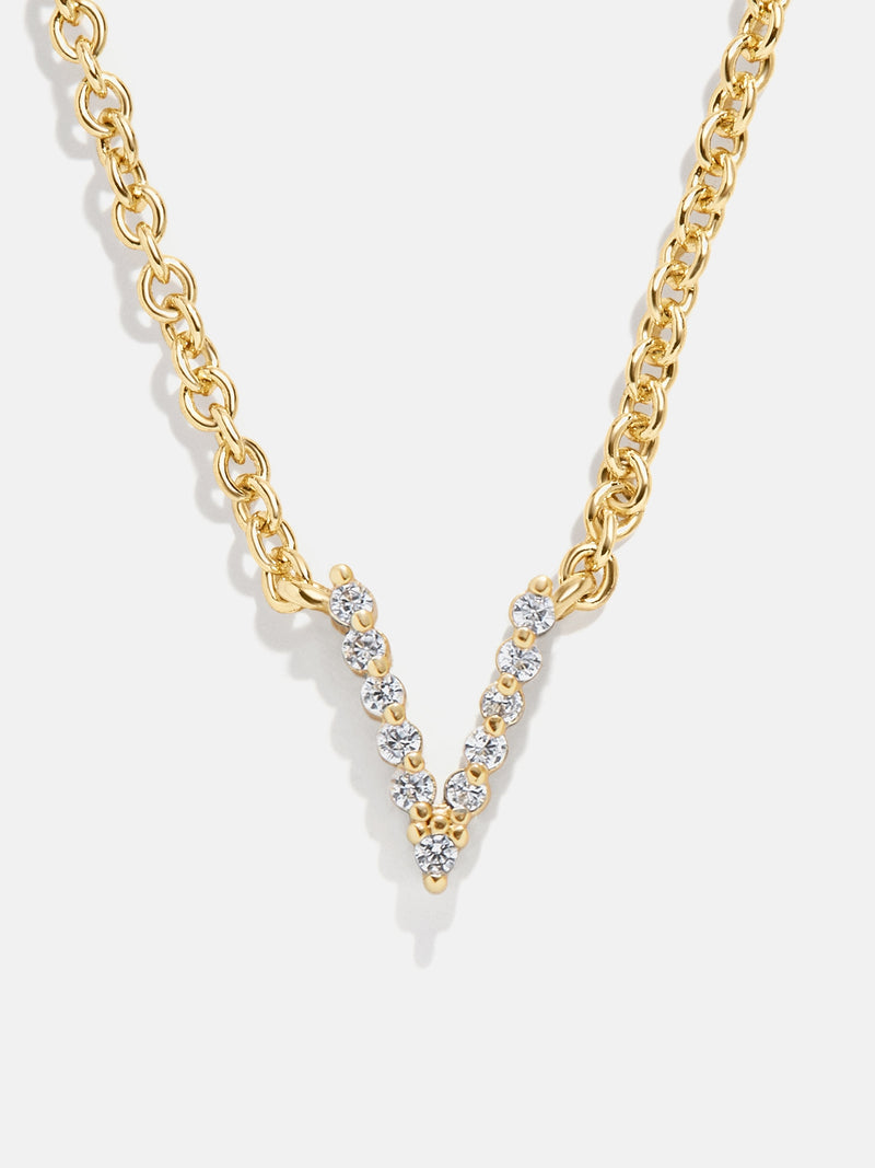 BaubleBar V - 
    Initial pendant necklace
  
