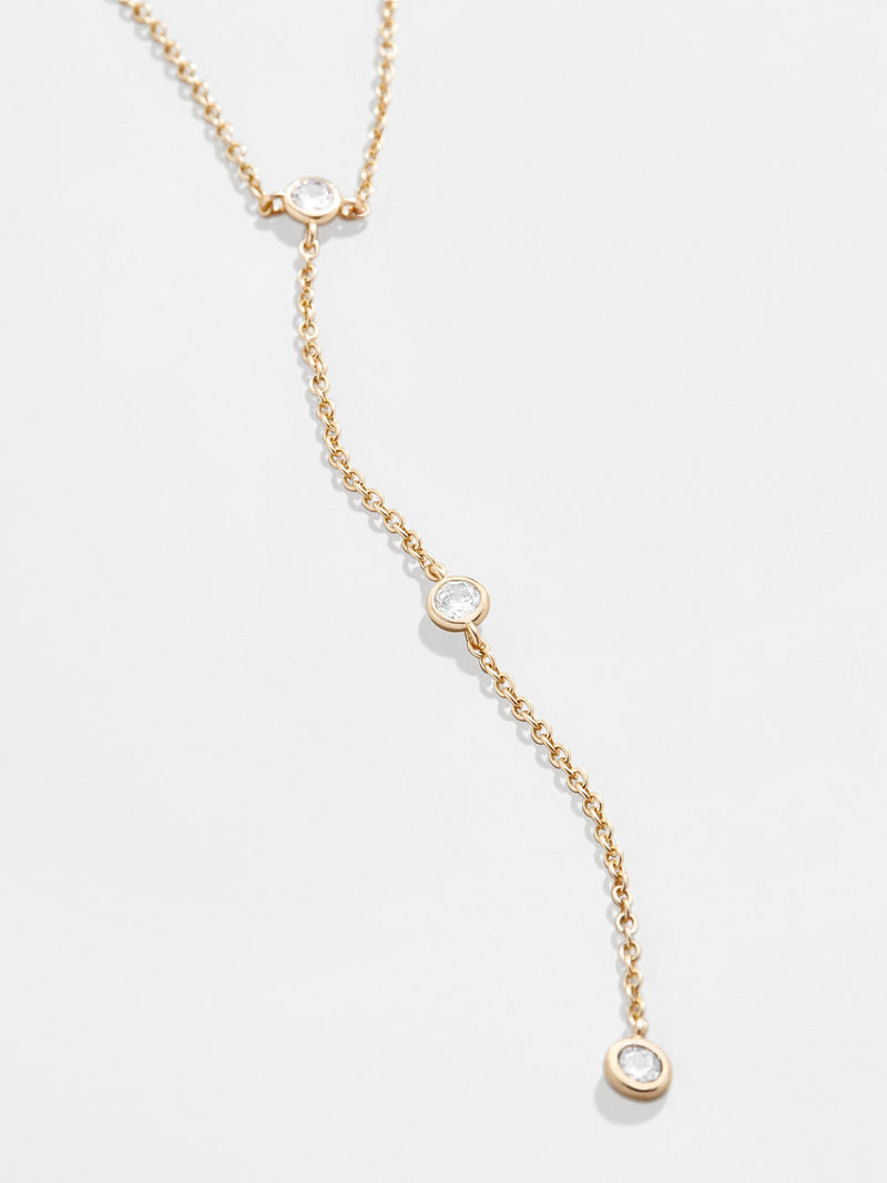 BaubleBar Maya Necklace - Clear/Gold - Get Gifting: Enjoy 20% Off​