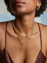 BaubleBar Maya Necklace - Clear/Gold - Get Gifting: Enjoy 20% Off​