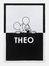 BaubleBar Mickey Mouse Disney Custom Blanket - Black/White - Custom, machine washable blanket