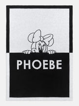 BaubleBar Minnie Mouse Disney Custom Blanket - Black/White - Custom, machine washable blanket