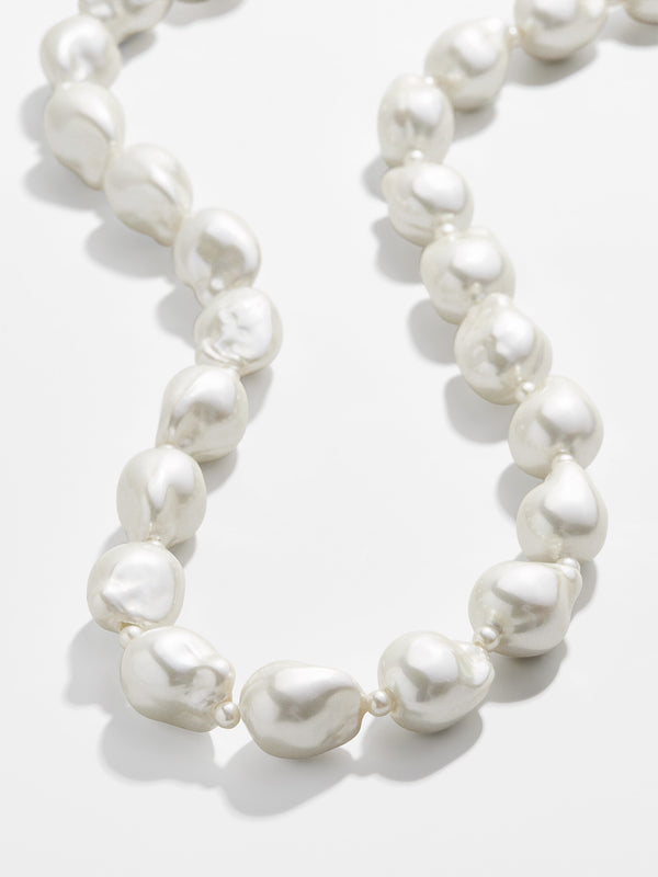 Teagan Pearl Necklace - White