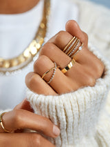 BaubleBar Lula 18K Gold Ring - Gold - 
    20% Off 18K Gold: This weekend only
  
