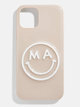 BaubleBar All Smiles Custom iPhone Case - Tan/White - 
    Customizable phone case
  
