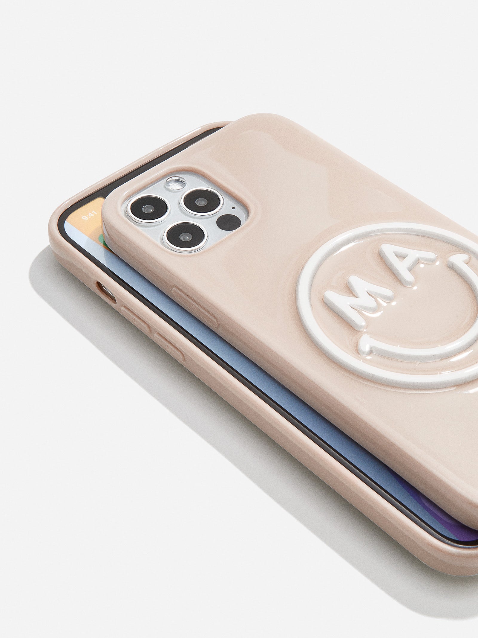 BaubleBar All Smiles Custom iPhone Case - Beige/White