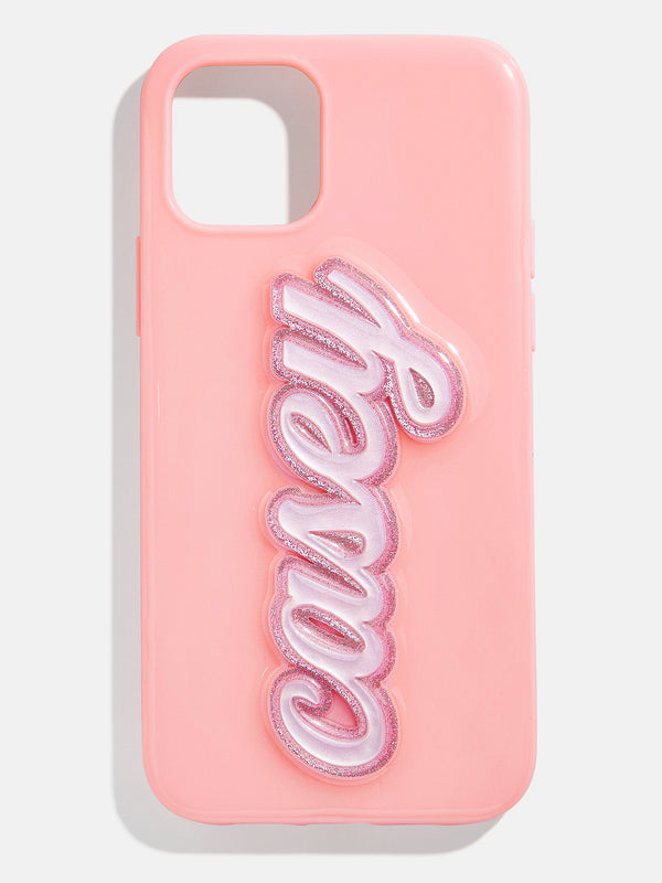 Peach, Please Custom iPhone Case - Pink