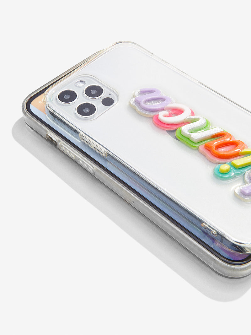 BaubleBar Color Me Happy Custom iPhone Case - Clear/Multi - Customizable phone case