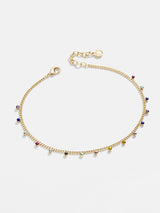 BaubleBar Multi - 
    Curb chain and crystal anklet
  
