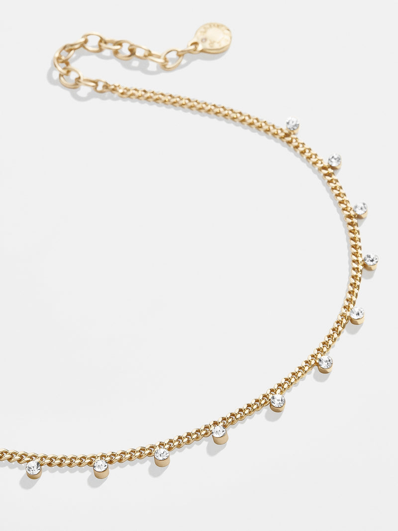 BaubleBar Clear - 
    Curb chain and crystal anklet
  
