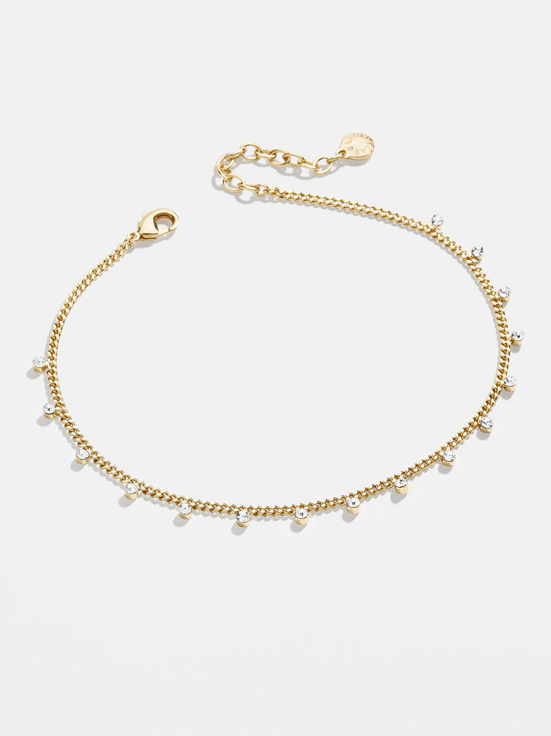 BaubleBar Clear - 
    Curb chain and crystal anklet
  
