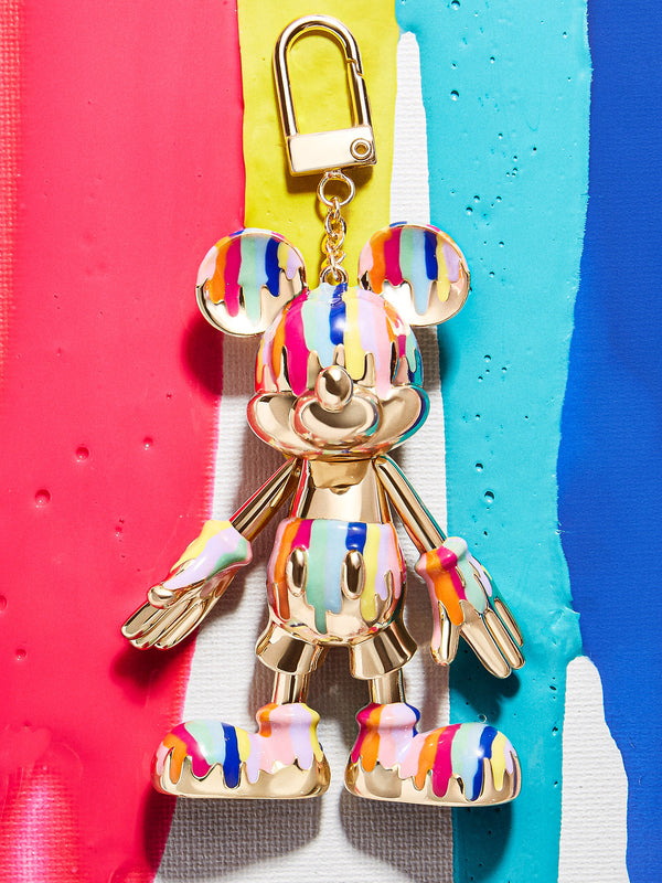 Mickey Mouse Disney Bag Charm - Paint Drip