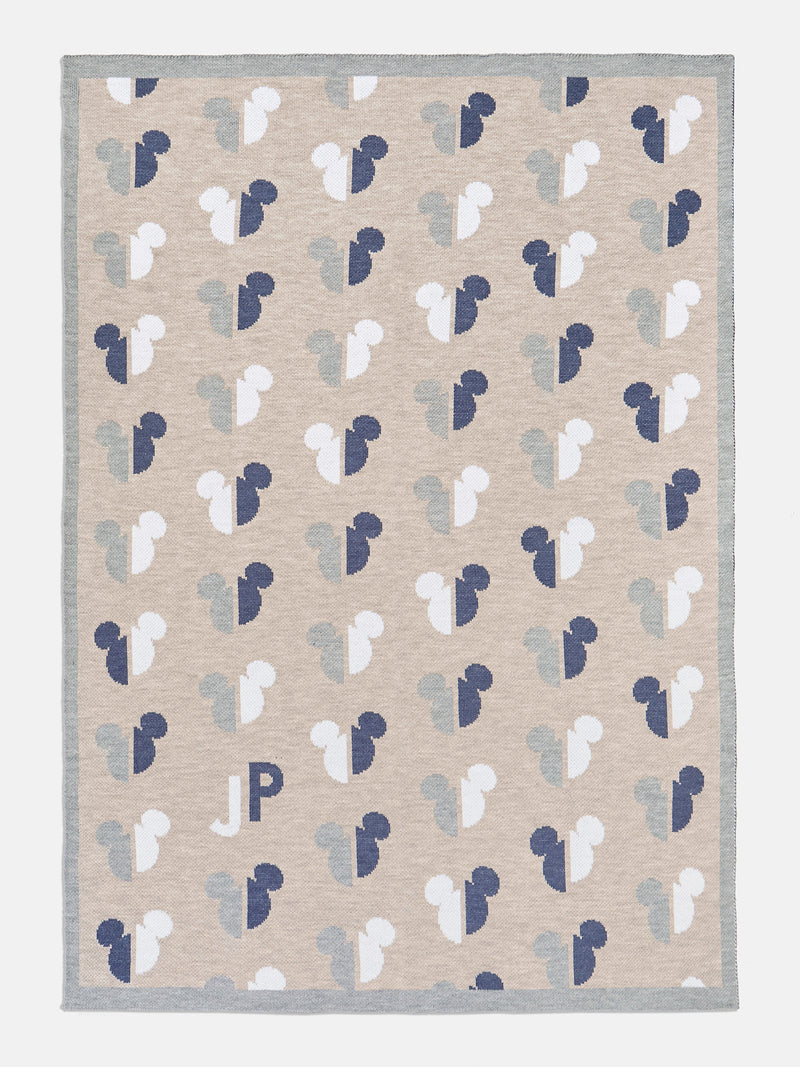 BaubleBar Mickey Mouse Disney Custom Initial Blanket - Gray/Navy - 
    Enjoy 20% off - This Week Only
  
