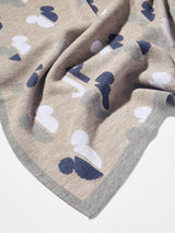 BaubleBar Mickey Mouse Disney Custom Initial Blanket - Gray/Navy - 
    Custom, machine washable blanket
  
