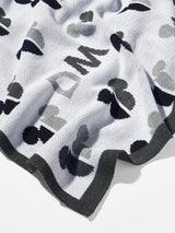 BaubleBar Mickey Mouse Disney Custom Initial Blanket - Black/White - Enjoy 20% off custom gifts