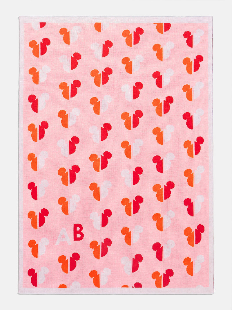 BaubleBar Mickey Mouse Disney Custom Initial Blanket - Pink/Orange - 
    Custom, machine washable blanket
  
