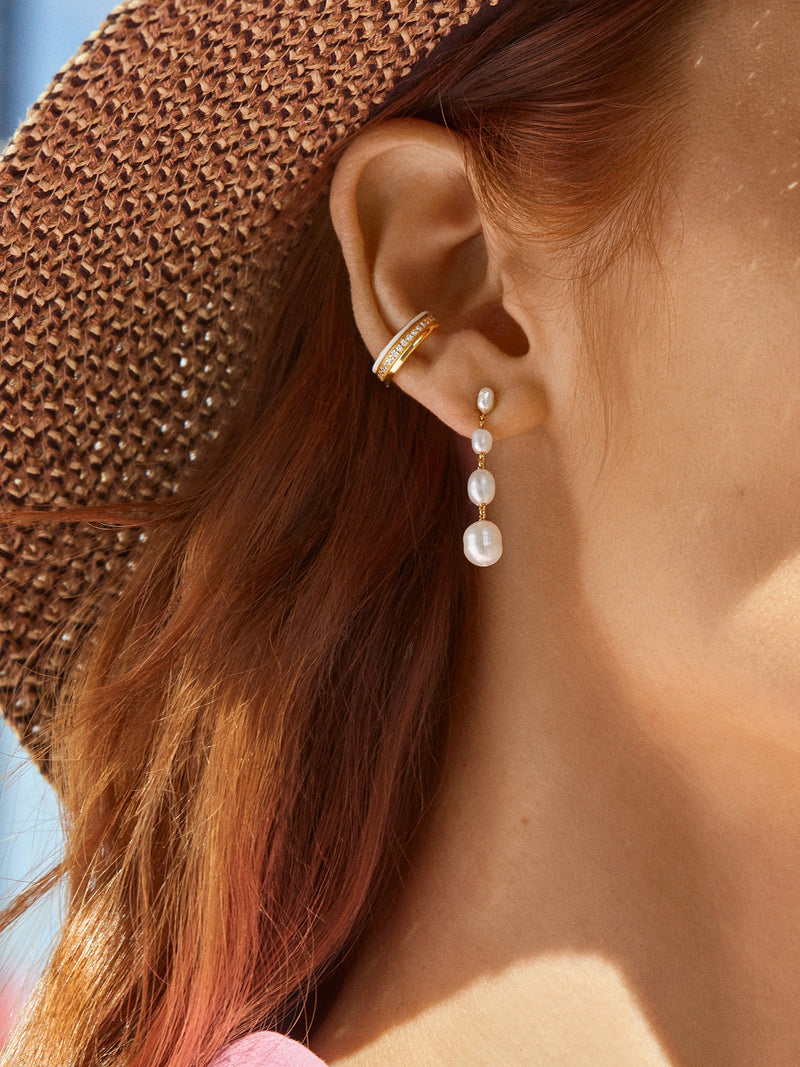 BaubleBar Francesca Earrings - Small - 
    Pearl drop earrings
  
