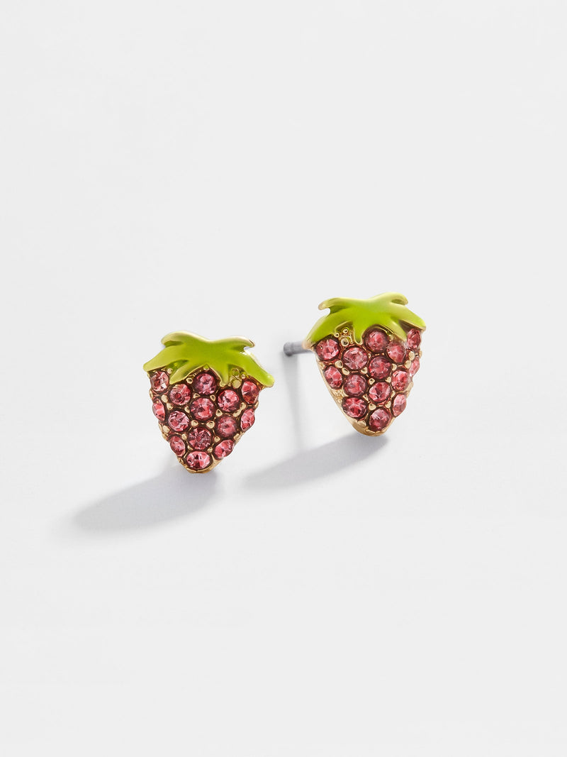 BaubleBar Shortcake Earrings - Strawberry stud earrings