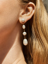 BaubleBar Francesca Earrings: Large - Pearl drop earrings