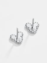 BaubleBar Mickey Mouse Disney Sterling Silver Earrings - Silver - Get Gifting: Enjoy 20% Off​