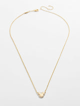 BaubleBar Mickey Mouse Disney 18K Gold Plated Sterling Silver Necklace - Clear/Gold - 18K Gold Plated Sterling Silver, Cubic Zirconia stones