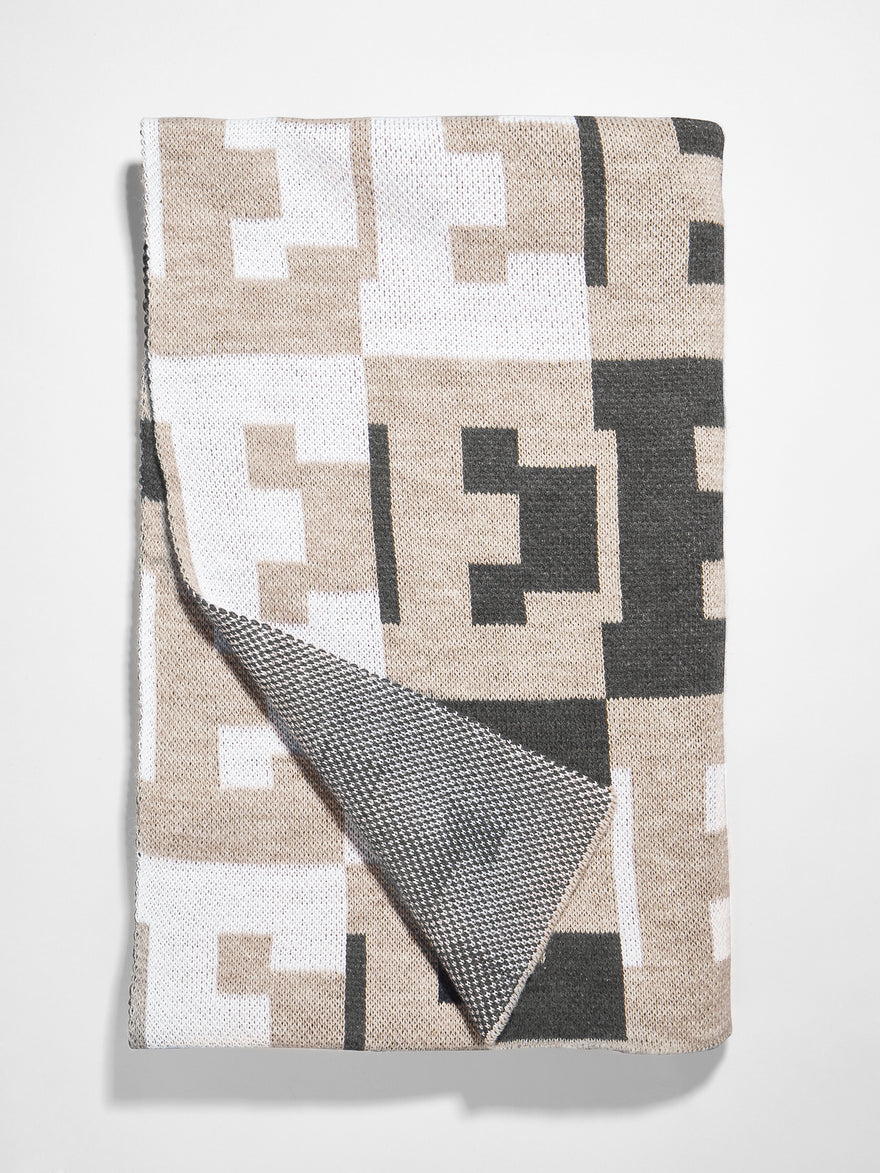 On Repeat Custom Blanket - Light Gray/White