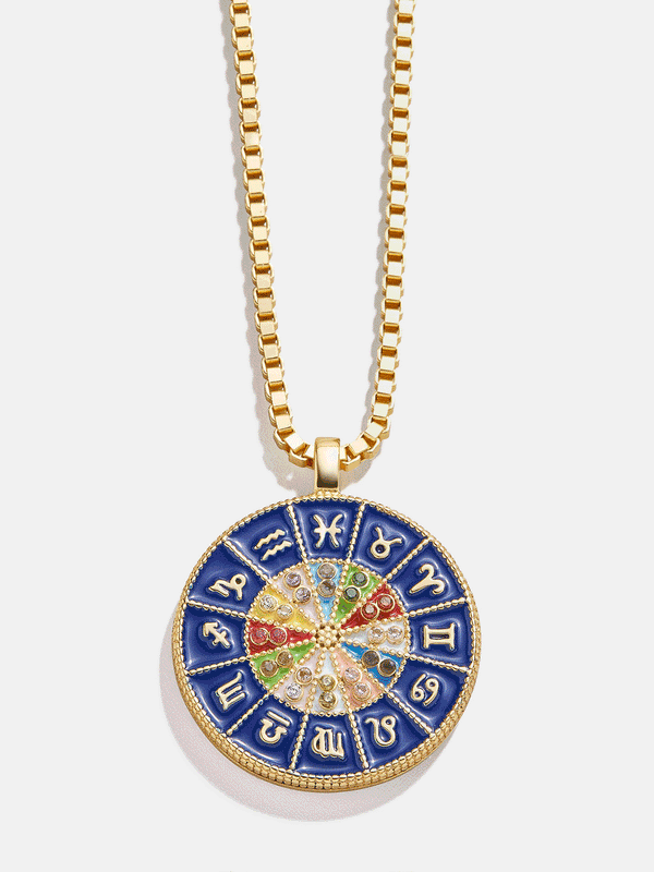 18K Gold Reversible Medallion Necklace - Astro