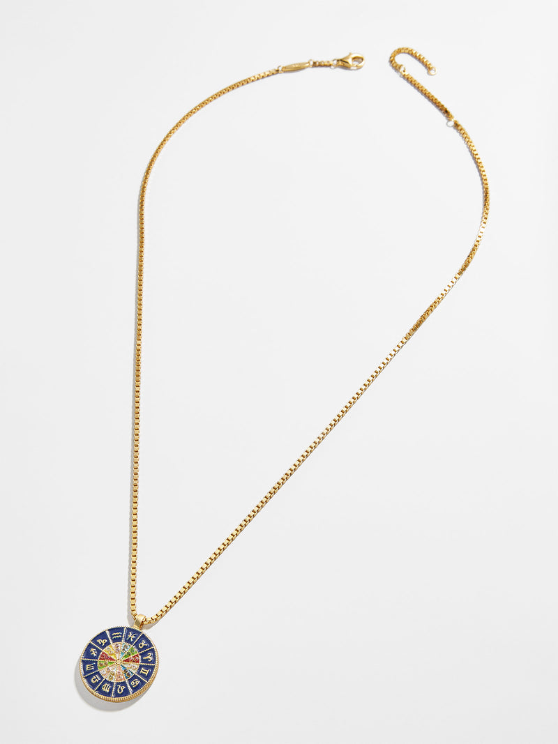 BaubleBar 18K Gold Reversible Medallion Necklace - Astro - Reversible, 18K Gold Plated Sterling Silver