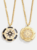 BaubleBar 18K Gold Reversible Medallion Necklace - Star - Get an extra 30% off sale styles. Discount applied in cart​