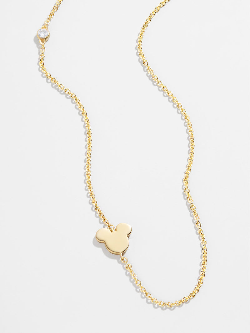BaubleBar Mickey Mouse Disney 18K Gold & Cubic Zirconia Asymmetrical Necklace - Gold - 
    Enjoy 20% off - Ends Tonight
  
