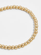 BaubleBar 4MM - Gold beaded stretch bracelet - Also offered in small wrist sizes