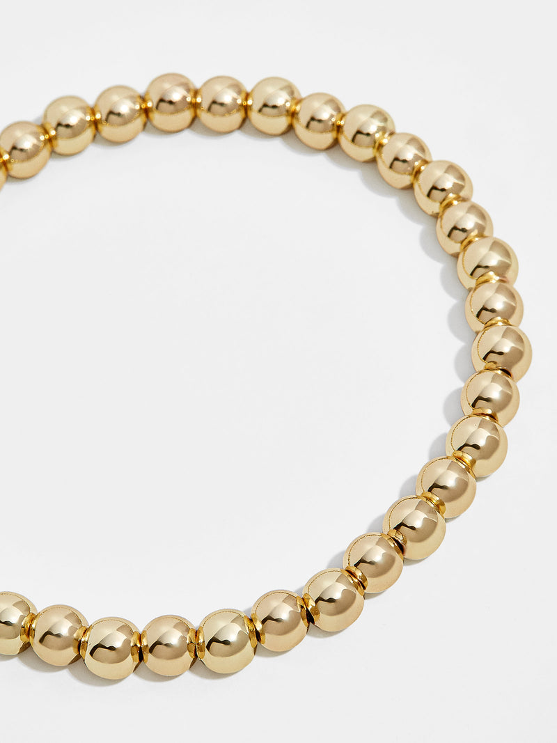 BaubleBar 5MM - Gold beaded stretch bracelet - Also offered in small wrist sizes